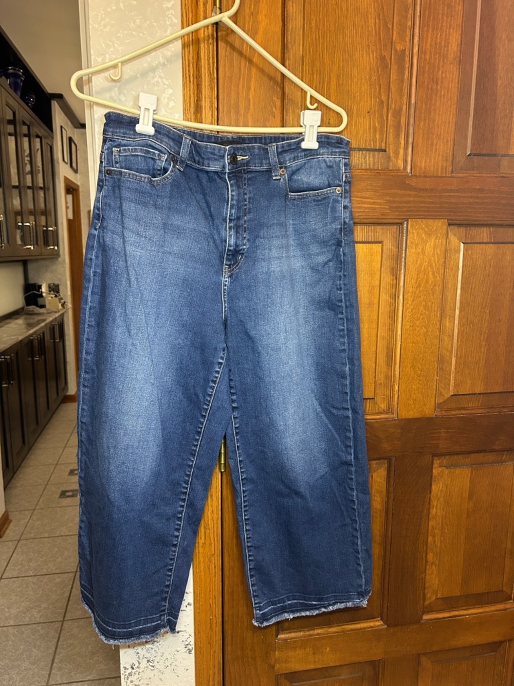 Uniqlo Women's Straight Leg Jeans - Dark Blue